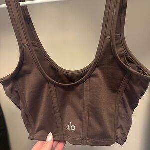 ALO Yoga Brown Tank Top